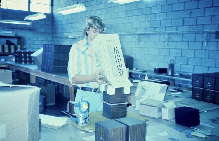 Jack Wilson's garage workshop where Auratone began